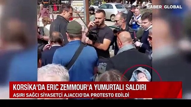Korsika'da yumurtalı eylem: Aşırı sağcı siyasetçi Ajaccio'da protesto edildi