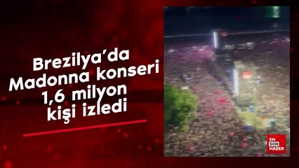 Brezilya’da Madonna konseri 1,6 milyon kişi izledi