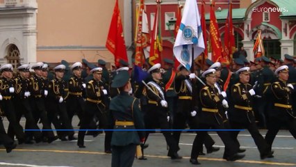 A győzelem napi parádét próbálták Moszkvában