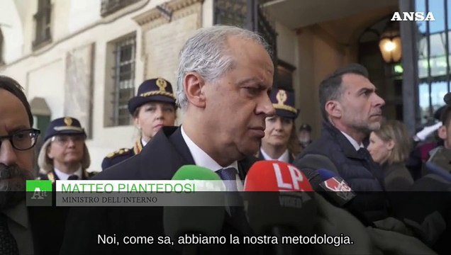 Tensioni universita', il ministro dell'Interno Piantedosi ringrazia le forze dell'ordine