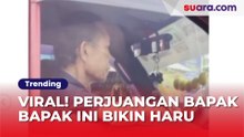 Masih Pakai Selang Oksigen saat Bekerja Antarkan Penumpang, Perjuangan Bapak-bapak Ini Bikin Haru