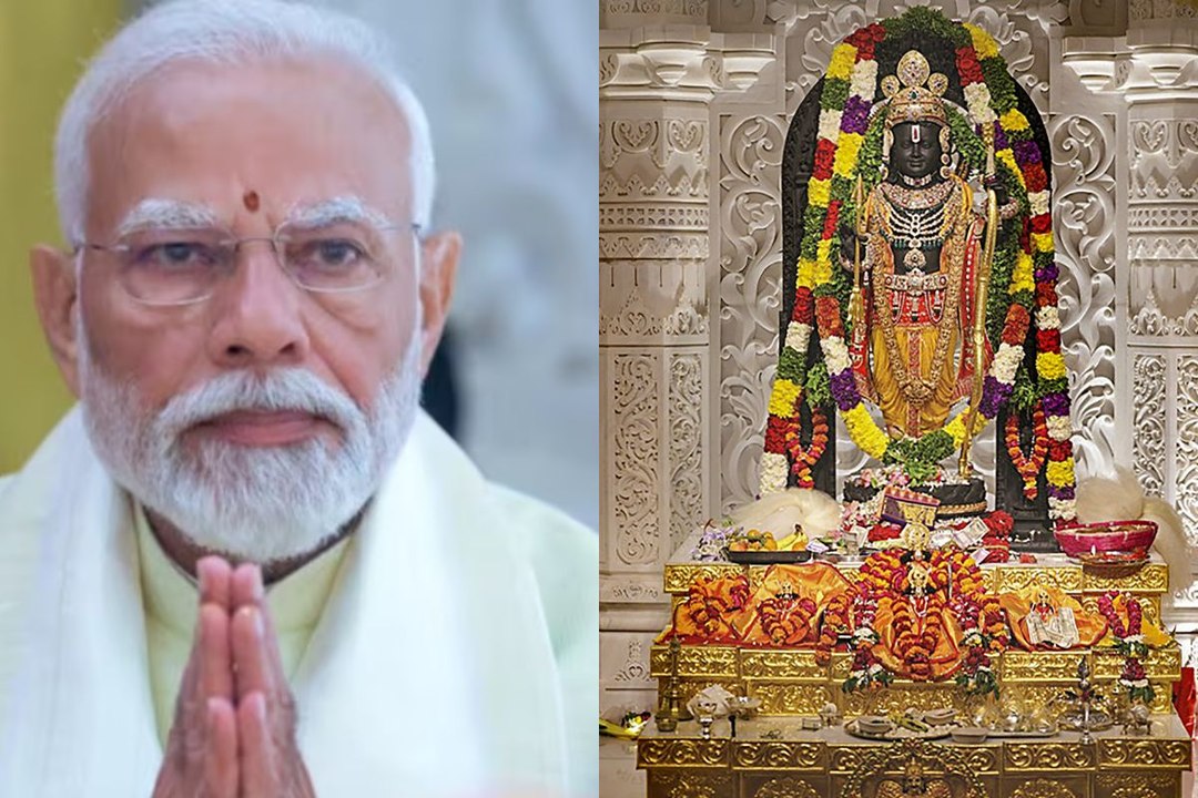 PM Modi in Ayodhya: अयोध्या में पीएम मोदी ने किया रामलला का दर्शन