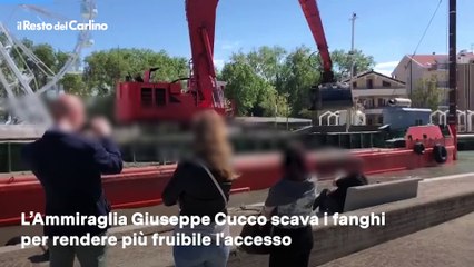 Bellaria-Igea Marina, dragaggio al portocanale: il video