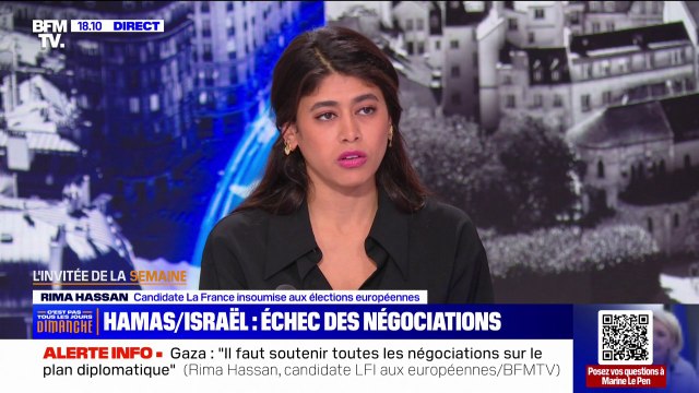Rima Hassan (LFI): C'est extrêmement important de continuer à soutenir, sur le plan diplomatique, toutes les initiatives qui permettent de faire cesser cette guerre