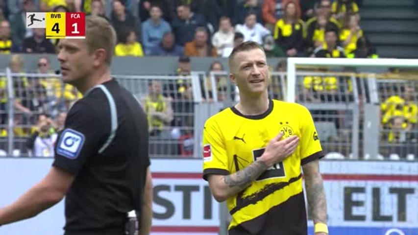 Bundesliga : Malgré une équipe remaniée, Dortmund écrase Augsbourg avant de retrouver le PSG (vidéo)