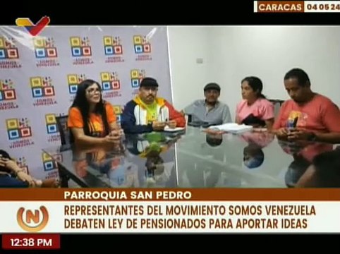 Caracas | Movimiento Somos Venezuela debate la Ley de Protección de los Pensionados