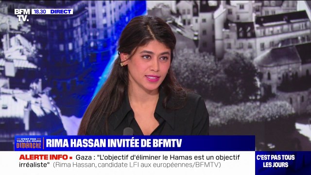 Israël/Palestine: la solution à deux états est une étape en termes d'égalité des droits , affirme Rima Hassan (LFI)