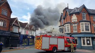 Fire at former cinema complex on Windmill Lane in Smethwick