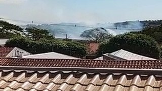 Corpo de Bombeiros combate dois incêndios ambientais neste domingo em Umuarama