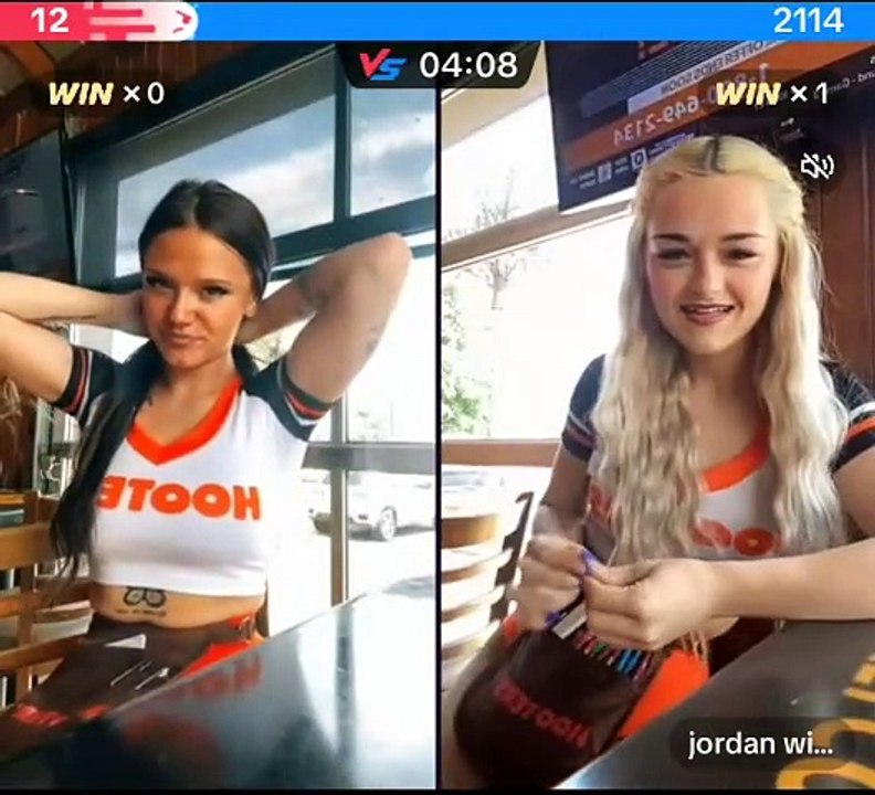 Jordan Wilson vs Paris Pannell hooties girls Alabama - tiktok battle live