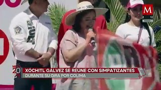 Xóchitl Gálvez asiste a mitin con simpatizantes en Colima