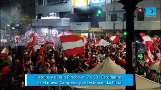 La Plata: festejos y delirio Pincha en 7 y 50