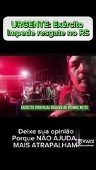 Moradores afirmam que exército está impedindo resgate das vítimas