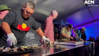 Australian oyster shucking championships, 4-5-24, Bega District News