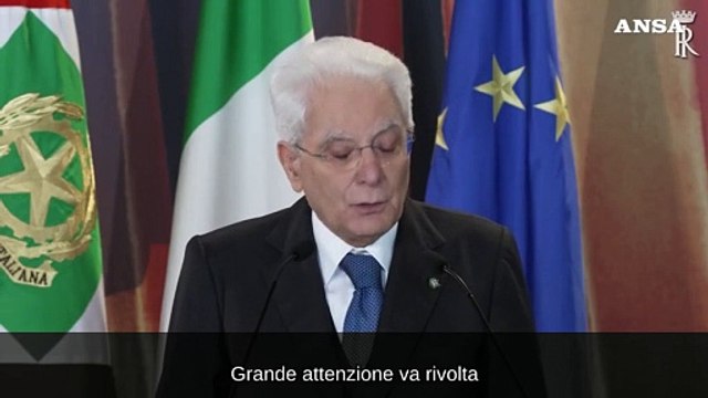 Mattarella: Salvaguardare la liberta' di espressione dei giovani artisti