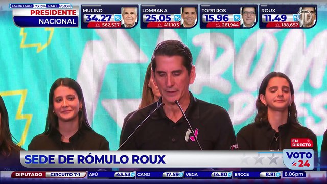 Elecciones en Panamá: Rómulo Roux felicita a José Raúl Mulino pero expresa \\\ preocupación\\\
