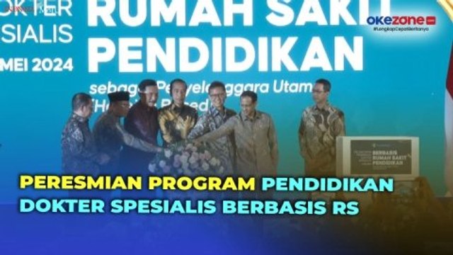 Presiden Jokowi Resmikan Pendidikan Dokter Spesialis Berbasis RS