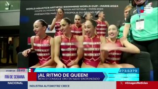 Equipo mexicano de nado sincronizado sorprende al mundo en el Mundial de París