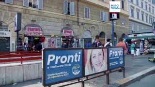 En Italie, le parti de Giorgia Meloni en tête des intentions de vote (sondage euronews)