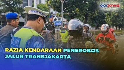 Download Video: Hindari Razia, Pemotor hingga Mobil Dinas TNI-Polri Nekat Putar Balik di Jalur TransJakarta