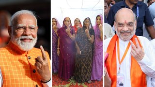 लोकसभा चुनाव 2024: तीसरे चरण का मतदान, PM मोदी और अमित शाह ने अहमदाबाद में डाला वोट