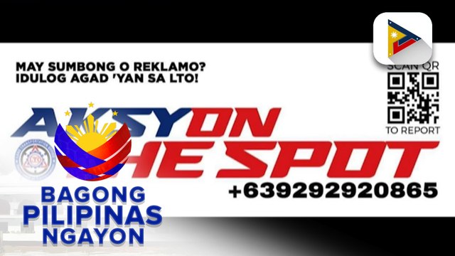 Panayam kay LTO Chief Asec. Vigor Mendoza II kaugnay sa LTO hotline para sa traffic violation at online scams