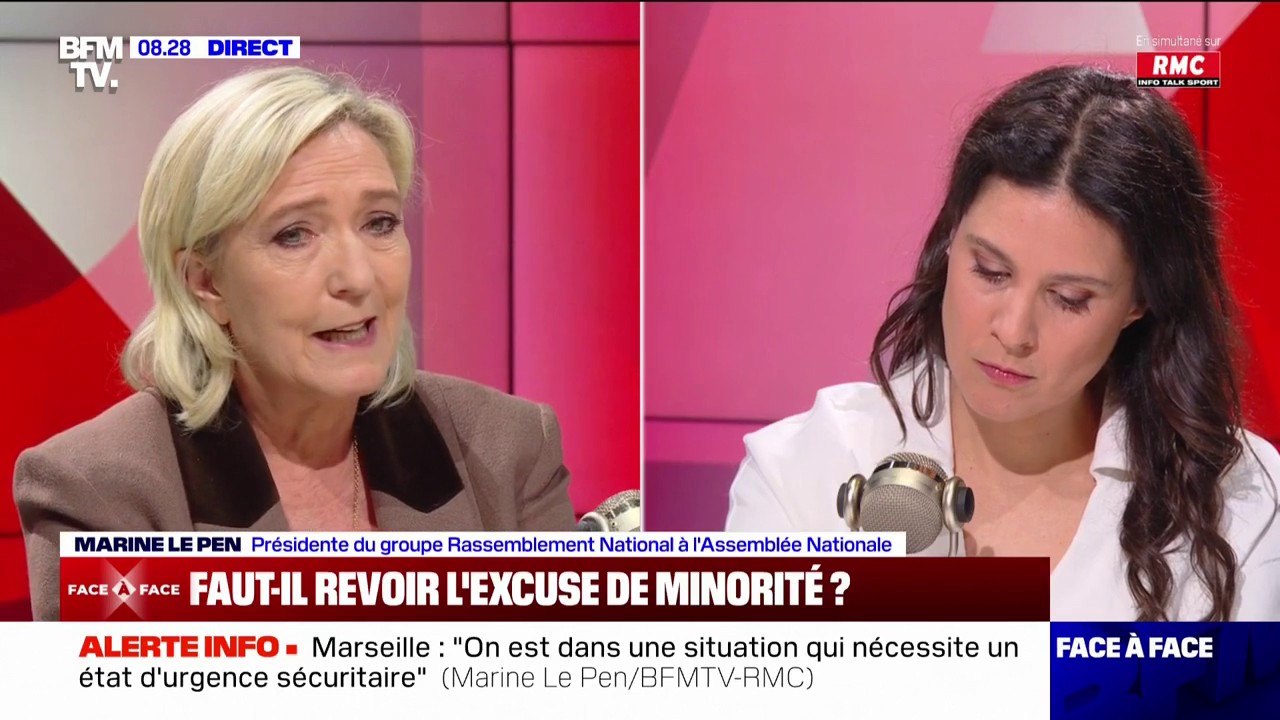 Marine Le Pen: "Je suis totalement contre la légalisation du cannabis"
