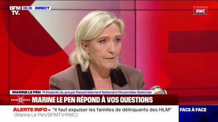 Marine Le Pen  "ne croit pas" que son nom de famille soit un obstacle à son élection