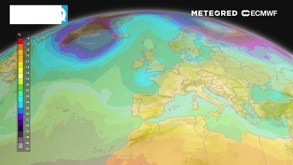 Vortice depressionario in discesa dalla Francia