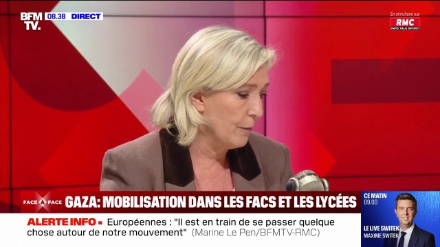 Blocages à Sciences Po: Cette minorité, il faut la virer et il faut virer la direction , déclare Marine Le Pen