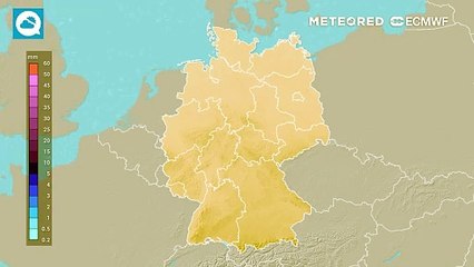 Download Video: Eine krasse Wetterfront bringt Deutschland in der Landesmitte schon wieder viel Regen - bis zu 50 Liter Niederschlag!