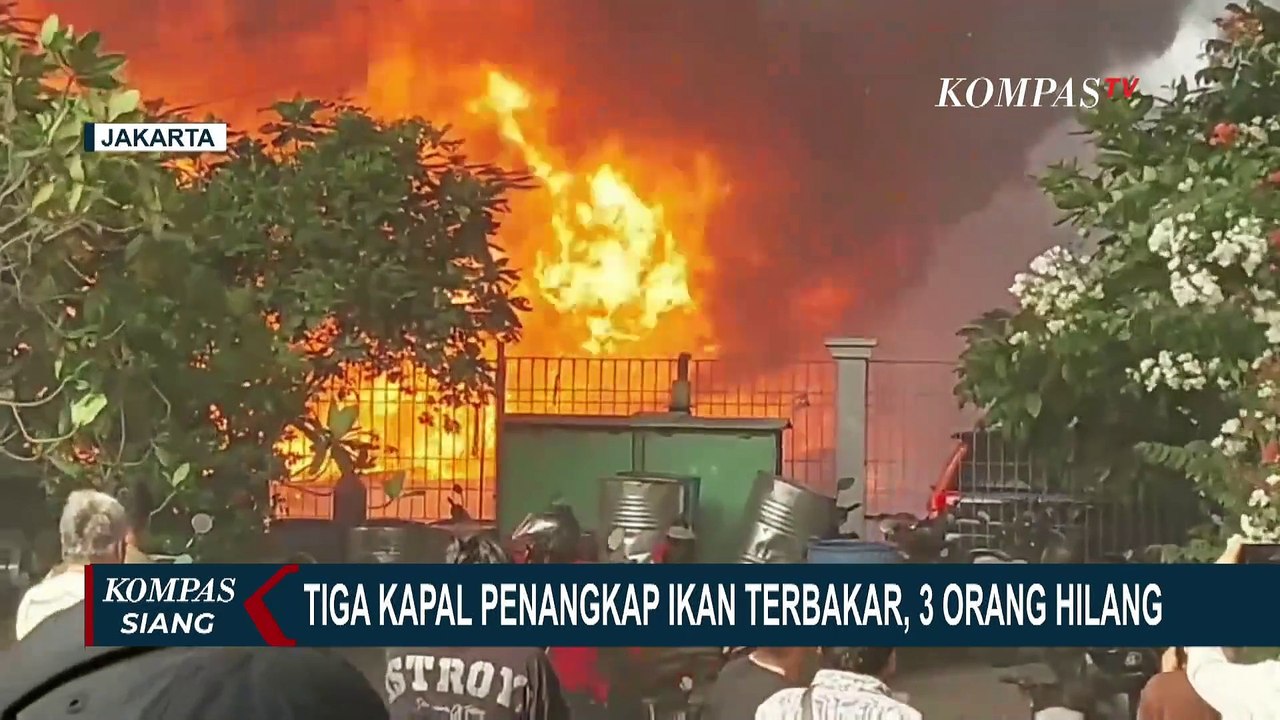 3 Kapal Penangkap Ikan di Penjaringan Terbakar, 3 Orang Hilang Diduga Terjebak dalam Lambung Kapal