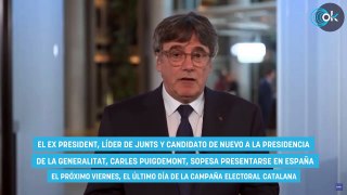 Puigdemont sopesa con la cúpula de Junts presentarse en España el último día de campaña