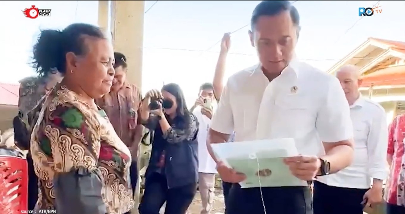 Presiden Jokowi Apresiasi Kinerja Menteri ATR/BPN