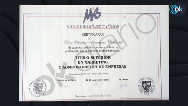 Éste es el título de la academia de marketing de Begoña Gómez que demuestra su licenciatura ‘fake’