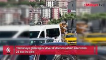 'Hastaneye gideceğim' diyerek dilenen şahsın üzerinden çıkan para şaşırttı