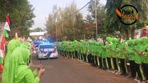 Kemeriahan Bocah-bacah Pelajar SD, SMP Hingga SMA saat Menyambut Kapolda Jateng dalam Reuni Trabas di Batang