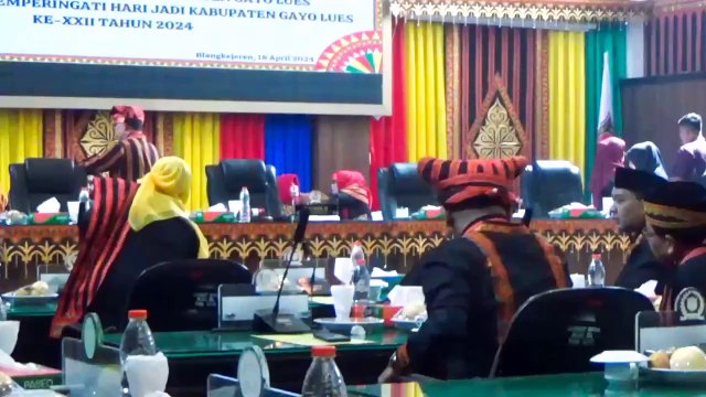 Pembukaan Rapat Paripurna istimewa DPRK Gayo Lues Dalam Rangka Memperingati Hari Jadi Kabupaten Gayo Lues Ke XXII