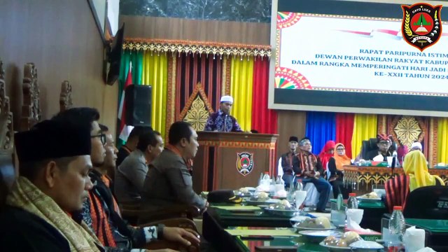 Pembacaan Ayat Al-quran Rapat Paripurna Istimewa DPRK Gayo Lues Hari Jadi Gayo Lues XXIiI 2024