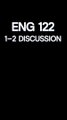 Mastering Critical Thinking: ENG-122 1-2 Discussion Guide