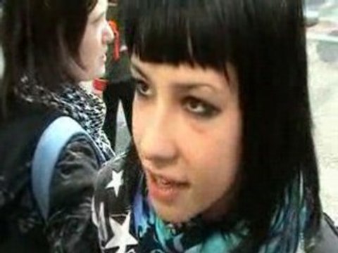 Manifestations lycéennes à Paris le 10/04/08