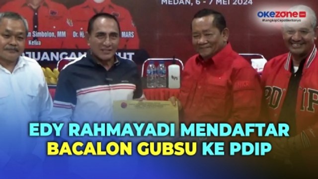 Edy Rahmayadi Mendaftar ke PDIP Untuk Maju Pilgub Sumut