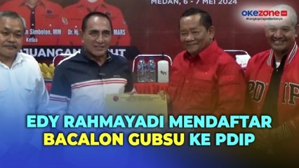 Edy Rahmayadi Mendaftar ke PDIP Untuk Maju Pilgub Sumut