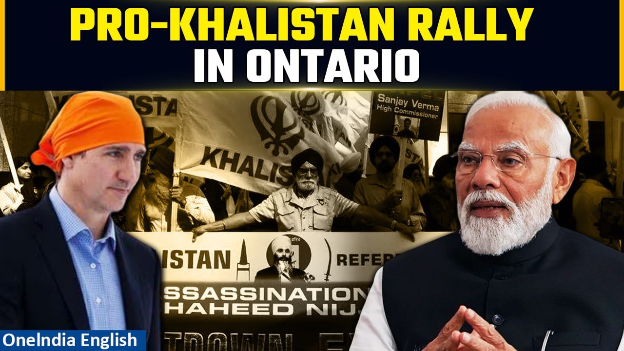 India-Canada Tensions: Ontario hold Pro-Khalistan rally as India-Canada relations sour | Oneindia
