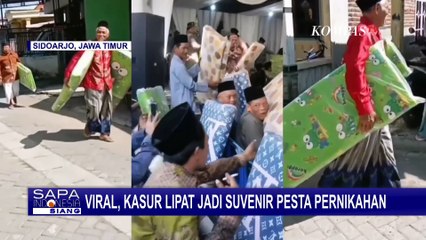 Viral! Kasur Lipat Jadi Suvenir Pesta Pernikahan di Sidoarjo