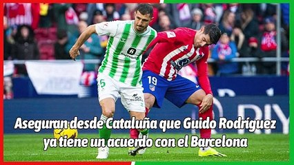 ¡Guido Rodríguez ya es jugador del Barcelona! ⚽️