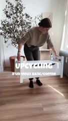 Upcycling d’un banc/coffre pour ma chambre ♻️ (Partie 1)