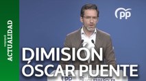 Sémper pide la dimisión de Óscar Puente por el caos de Renfe