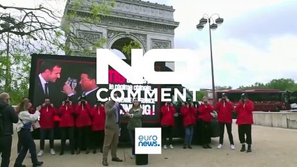 NO COMMENT: Protesta de Reporteros Sin Fronteras contra la visita del presidente chino