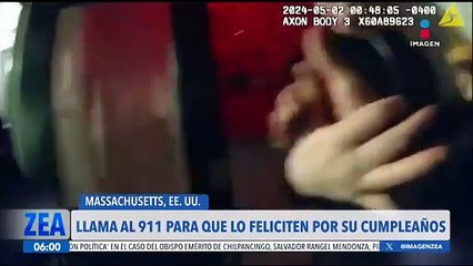 Llama al 911 para que lo felicitan por su cumpleaños y policías le llevan pastel